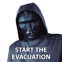 Front Man Evacuate Sticker by NETFLIX