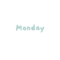 ppomdraws monday lovely working hardwork Sticker