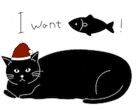 Merry Christmas Cat Sticker by Luntan