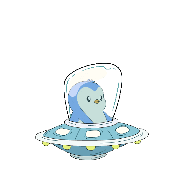 Get In Lets Go Sticker by Pudgy Penguins