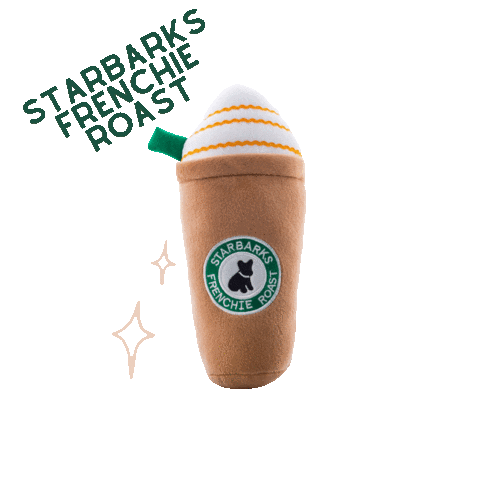 coffee frenchie dog toy haute dog toys Sticker