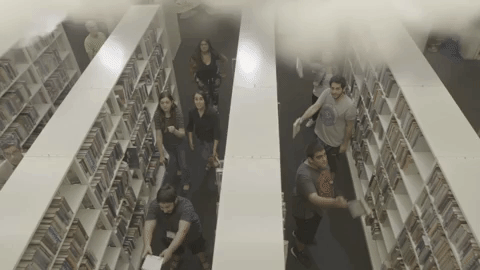 effect Flying Books GIF