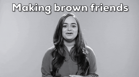 Trisha Sakhuja Brown Friends GIF by asianhistorymonth