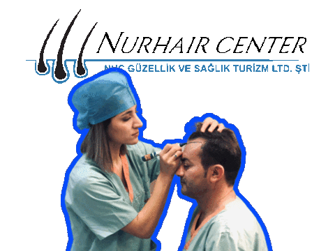 nurhaircenter giphyupload nur hair transplant زراعة الشعر Sticker
