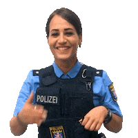 Laugh Sticker by Polizei Hessen Karriere