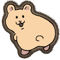 Golden Hamster Sticker