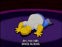homer simpson aliens GIF