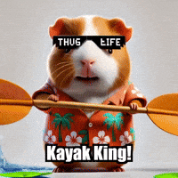 Kayaking Guinea Pig GIF by Guinea Gambino
