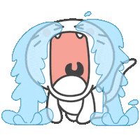 Sad Cat Sticker by KIKI