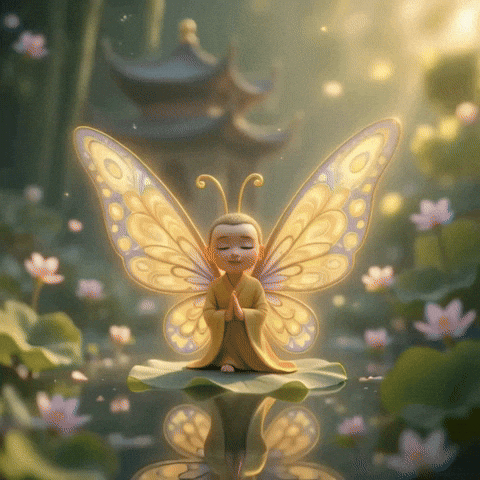 buddhaflyjourney animation cartoon fly ready GIF