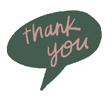lilyandbramble thank you speech thank speech bubble Sticker