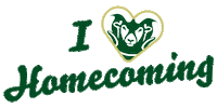 Green And Gold Homecoming Sticker by Colorado State University