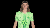 Happy Goal GIF by VfL Wolfsburg