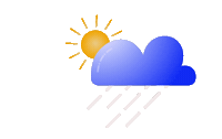 Raining Weather Forecast Sticker