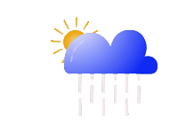 Raining Weather Forecast Sticker