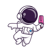 mrmoonmissionhq space ice cream astronaut popsickle Sticker