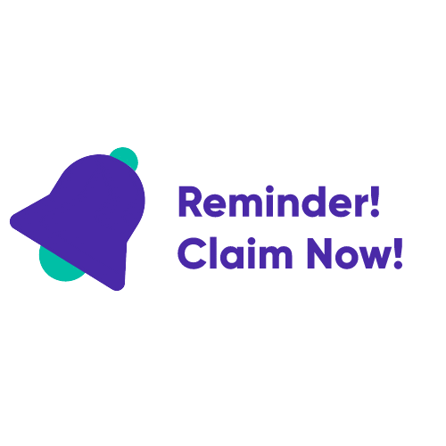 grivyid giphyupload reminder claim claim now Sticker