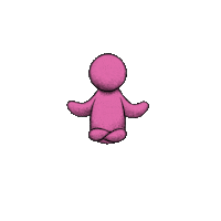 topiaio art pink chill peace Sticker