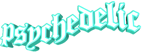 giphyupload text psychedelic wordart Sticker