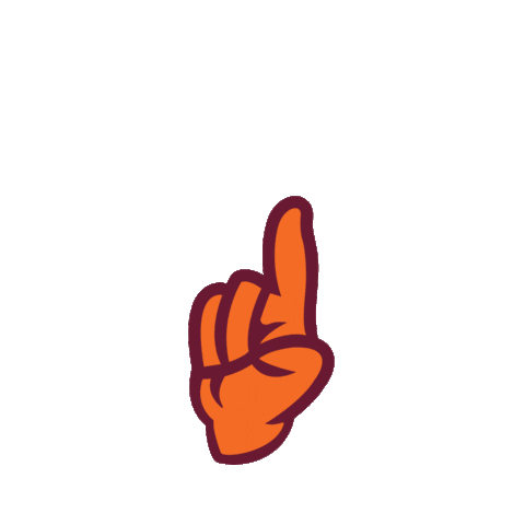 Hand Click Sticker by Susquehanna University