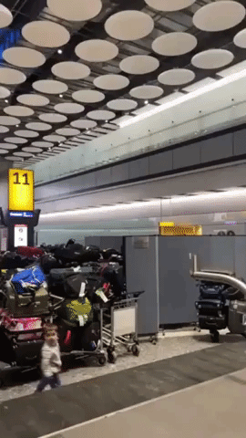 Heathrow Airport Baggage Claim in 'Absolute Chaos' as Storms Hit Europe