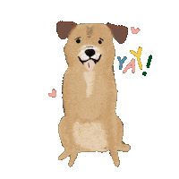 Happy Hearts Sticker by Andrea Caceres