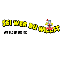 clown sei wer du willst Sticker by Deiters