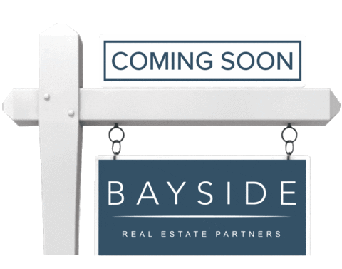 Coming Soon Real Estate Sign Sticker by Bayside Real Estate Partners