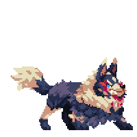 ThunderhorseCO dex angry dog fluffy dog barking dog Sticker