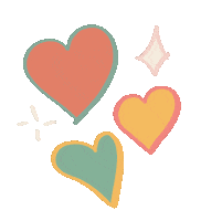 Stars Hearts Sticker