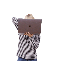 Tired Laptop Sticker by Kuulu