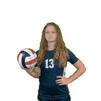 Womens Volleyball Sticker by Clarke University