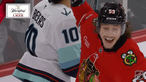 Happy Chicago Blackhawks GIF by NHL