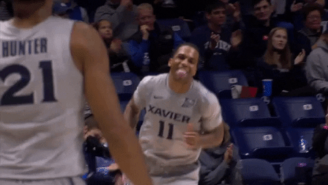 Happy March Madness GIF by Xavier Men's Basketball