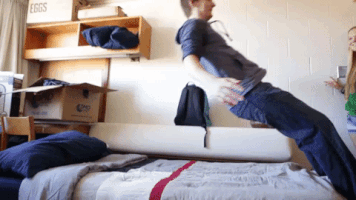 College Bed GIF by Valparaiso University