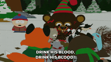 blood eating GIF by South Park 