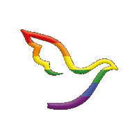 Rainbow Pigeon Sticker by EJF gAG
