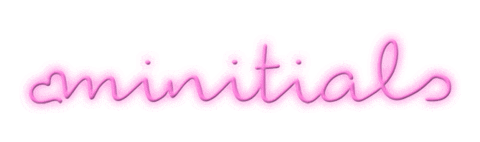 Minitials giphyupload minitials minitialslogo minitialsneonlogo Sticker
