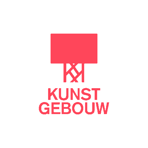 Kunstgebouw_communicatie giphyupload logo rood kunstgebouw Sticker