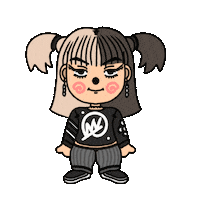 Girl Colors Sticker