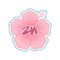 Flower Hibiscus Sticker by Zumba Wear Europe