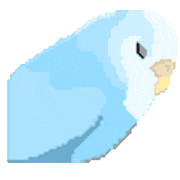 totsyy blue bird sleepy breathing Sticker