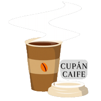 Gaeilge Caife Sticker by Cumann na bhFiann