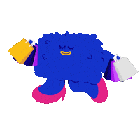 VisaAP money shopping shop mascot Sticker