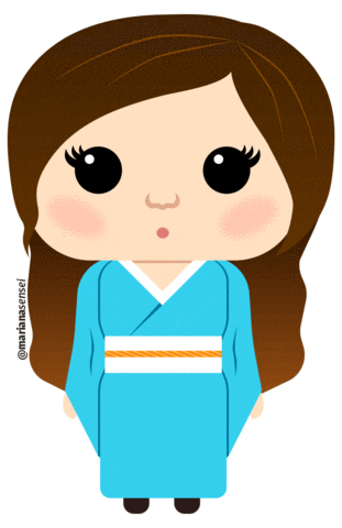 Japan No Sticker by Mariana Sensei