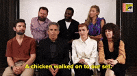 A Chicken Walked on to Our Set