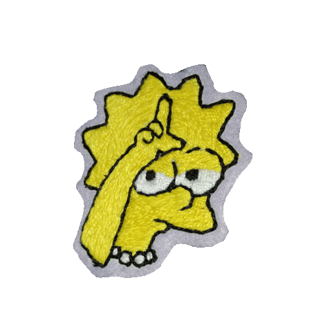 chilla_killa giphyupload lisa pin embroidery Sticker