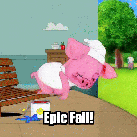 Epic Fail GIF by The Pigasso