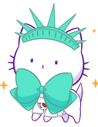 New York Cat Sticker by shourimajo