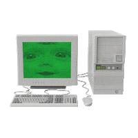 Artificial Intelligence Glitch Sticker by Richie Brown